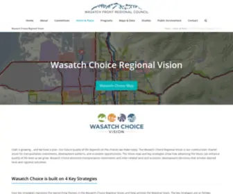 Wasatchchoice2040.com(The vision establishes a blueprint for growth) Screenshot