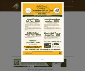 Wasatchgolfcourse.com(Wasatch Mountain State Park Golf) Screenshot