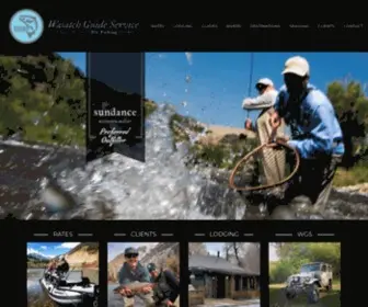 Wasatchguideservice.com(Utah's Elite Fly Fishing Guide Service & Outfitter) Screenshot