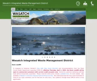 Wasatchintegrated.org(Wasatch Integrated Waste Management District) Screenshot