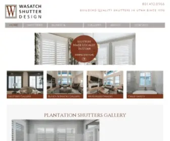 Wasatchshutter.com(Salt Lake's Favorite Custom Plantation Shutters) Screenshot