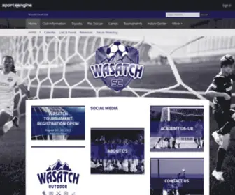 Wasatchsoccer.org(Wasatch Soccer Club) Screenshot