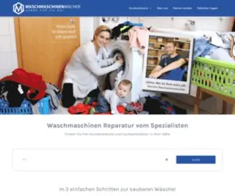 Waschmaschinenmacher.de(Ihr Kundenservice für die Haushaltsgroßgeräte Reparatur) Screenshot
