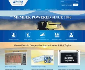 Wascoelectric.com(Wasco Electric Cooperative) Screenshot