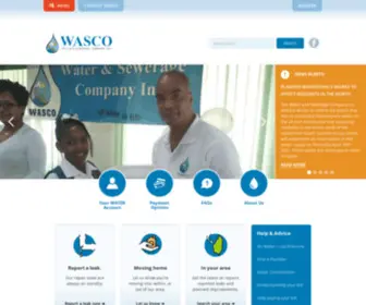 Wascosaintlucia.com(Water and Sewage Company Inc) Screenshot