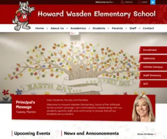 Wasdenwildcats.org(Howard Wasden Elementary School) Screenshot