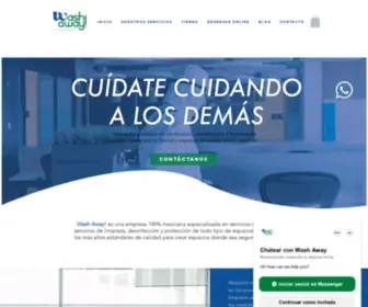 Washaway.mx(Limpieza y Desinfección en CDMX) Screenshot