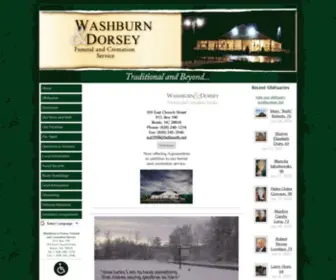 Washburndorsey.com(Washburn & Dorsey Funeral and Cremation Service) Screenshot