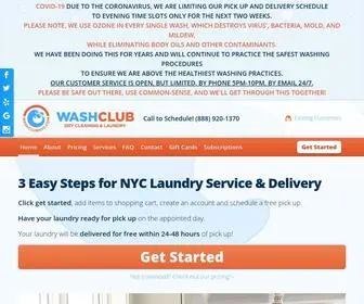 Washclubnyc.com(Laundry Service NYC) Screenshot