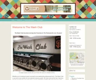 Washclubsf.com(The Wash Club) Screenshot