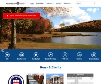 Washcova.com(Washington County Virgnia) Screenshot