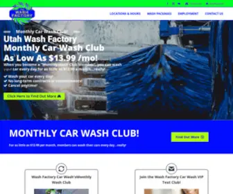 Washfactory.com(Wash Factory Car Wash Web Site) Screenshot