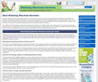 Washingmachinesreviews.co.uk(Best Washing Machines Reviews) Screenshot