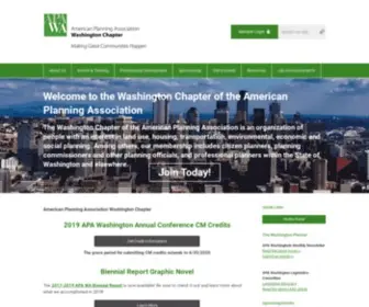 Washington-Apa.org(American Planning Association Washington Chapter) Screenshot