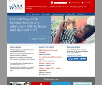 Washingtonautismadvocacy.org(Washington Autism Alliance) Screenshot