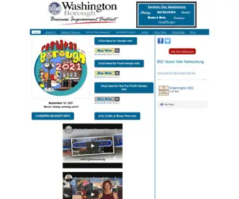 Washingtonbid.org(Washington Business Improvement District) Screenshot