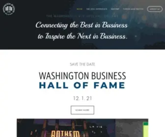 Washingtonbusinesshalloffame.org(The Washington Business Hall of Fame) Screenshot