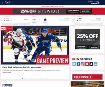 Washingtoncaps.com(Official Washington Capitals Website) Screenshot
