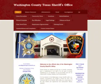 Washingtoncosheriff.org(Washington County Texas Sheriff's Office) Screenshot