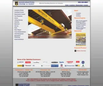 Washingtoncrane.com(WA Crane and Hoist Company) Screenshot