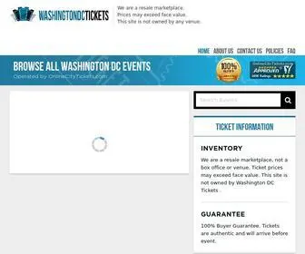 Washingtondcticketoffice.com(Washington DC Tickets) Screenshot