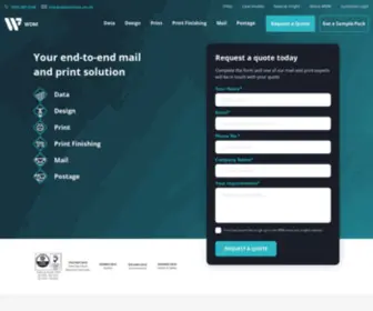 Washingtondirectmail.co.uk(Mailing Services UK) Screenshot