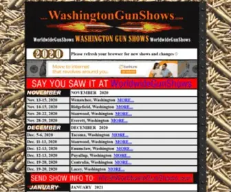 Washingtongunshows.com(2023 Washington Gun Shows) Screenshot