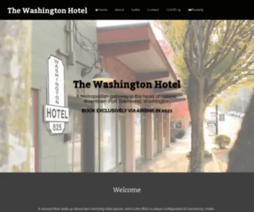 Washingtonhotelporttownsend.com(The Washington Hotel) Screenshot