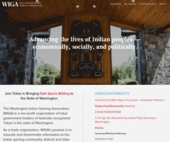 Washingtonindiangaming.org(Washington Indian Gaming Association) Screenshot