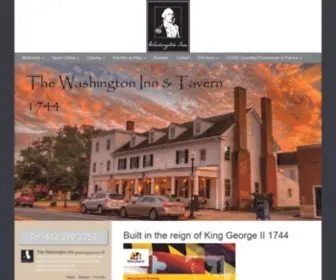 Washingtoninnandtavern.com(Washington Inn and Tavern) Screenshot