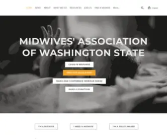 Washingtonmidwives.org(Midwives' Association of Washington State) Screenshot