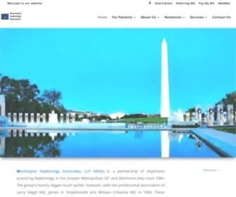 Washingtonnephrology.com(Home) Screenshot