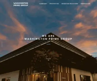Washingtonprime.com(WASHINGTON PRIME GROUP) Screenshot