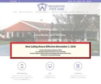 Washingtonstatebank.com(Washington State Bank) Screenshot