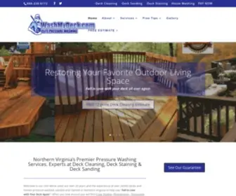 Washmydeck.com(The Best Pressure Washing Services in Fairfax) Screenshot