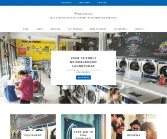 Washonwestern.com(Self-Service Coin-Op Laundry with Drop-off Services) Screenshot