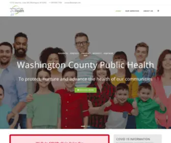 Washph.com(Washington County Public Health) Screenshot