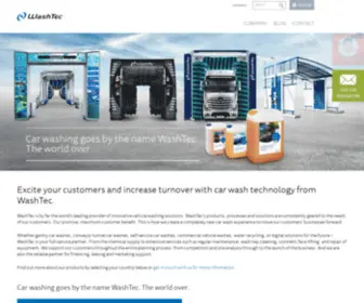 Washtec.eu(Carwash systems) Screenshot