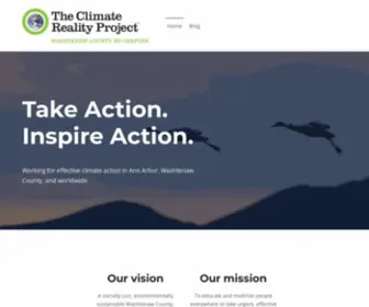 Washtenawclimatereality.org(Take Action) Screenshot