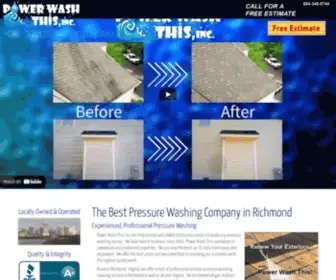 Washthisva.com(Power Washing Company in Richmond VA) Screenshot