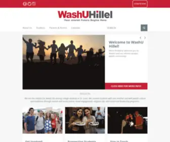 Washuhillel.org(Hillel at Washington University in St) Screenshot