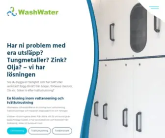 Washwater.se(Lösningar inom vattenrening och tvättutrustning) Screenshot