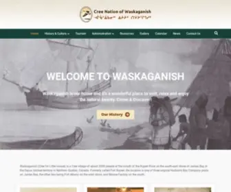 Waskaganish.ca(Cree Nation of Waskaganish) Screenshot