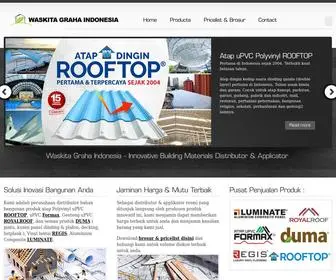 Waskitagraha.com(Distributor ROOFTOP ALDERON DUMA FORMAXROOF ROYALROOF) Screenshot