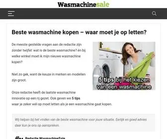 Wasmachinesale.nl(Beste wasmachine kopen) Screenshot