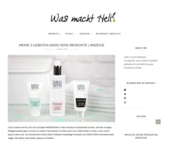 Wasmachtheli.com(Pflege, Make-up, Naturkosmetik) Screenshot