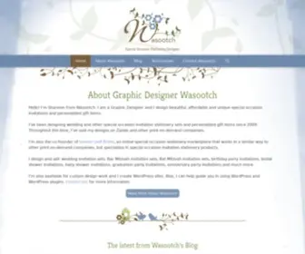 Wasootch.com(Unique Gifts & Special Occasion Invitations) Screenshot