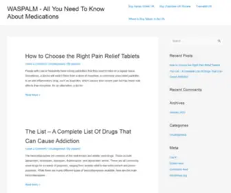 Waspalm.org(All You Need To Know About Medications) Screenshot