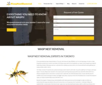 Waspnestremoval.ca(Wasp Control Company) Screenshot