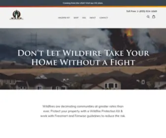 Waspwildfire.ca(WASP Wildfire Protection Products) Screenshot